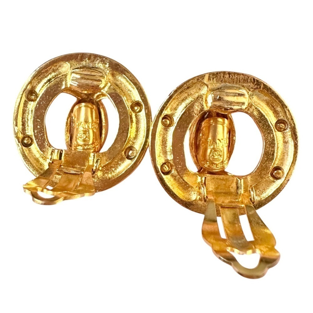 Authentic Chanel Gold Timeless Interlocking C Rou… - image 5